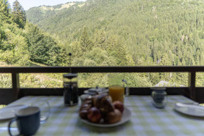 Fresh croissants looking out over the valley