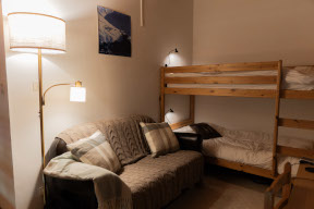 Bunks space on the mezzanine