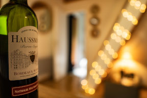 Unwind at night with a glass of wine