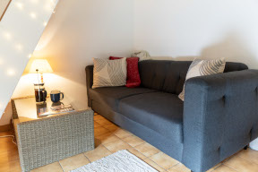 Comfy sofa to put your feet up